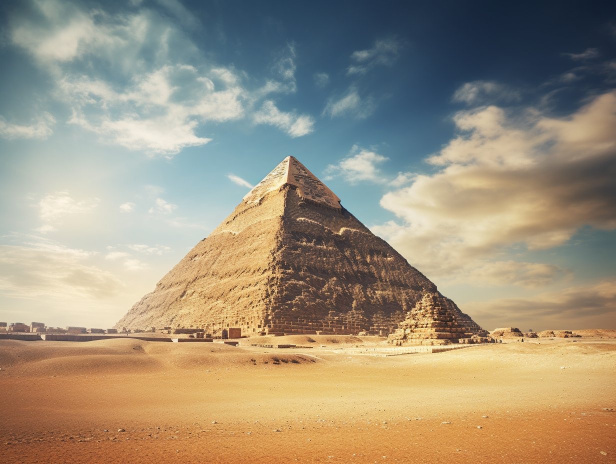 Wykopaliska archeologiczne - Wielka Piramida w Gizie