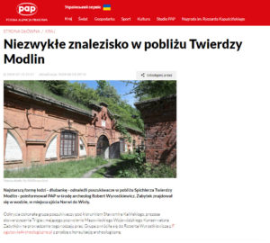 Niezwykłe znalezisko w pobliżu Twierdzy Modlin - aktualności PAP.pl